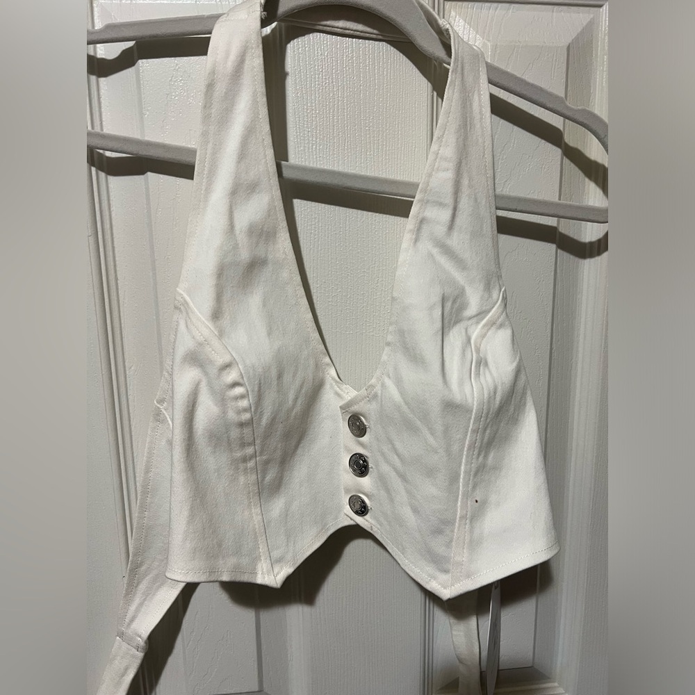 Princess Polly Baltimore Button Down Halter Top